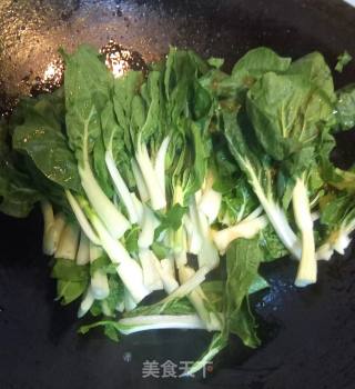 蒜炒奶白菜的做法步骤：4