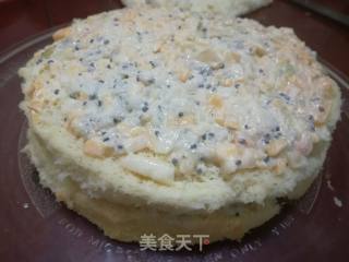 海苔肉松蛋糕的做法步骤：8