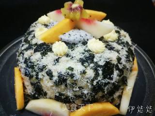 海苔肉松蛋糕的做法步骤：13