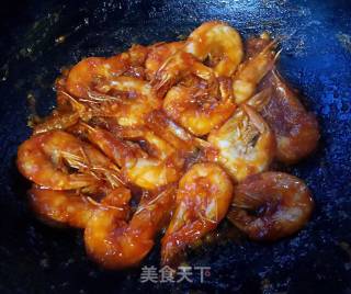 蒜蓉番茄㸆虾#海鲜#的做法步骤：10