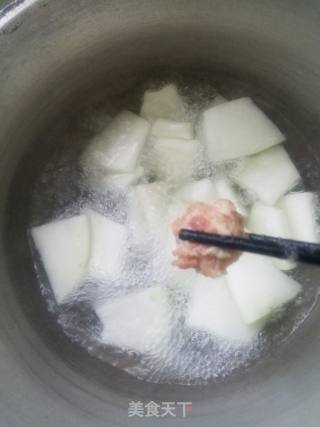 冬瓜肉丸汤的做法步骤：7