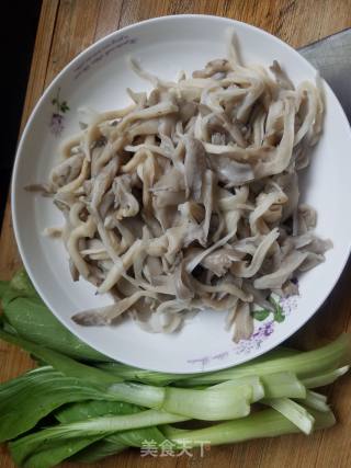 平菇肉片的做法步骤：2