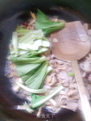 平菇肉片的做法步骤：6