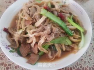 平菇肉片的做法步骤：7