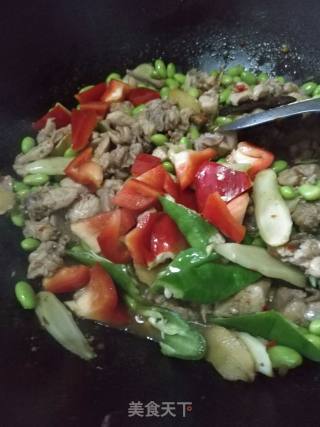 青豆烧兔丁的做法步骤：12