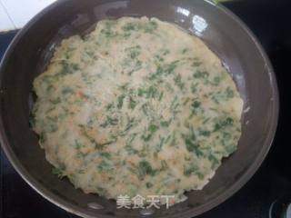 香菜鸡蛋饼的做法步骤：9