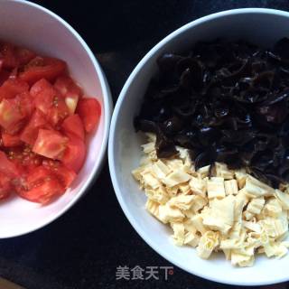 番茄旗花面的做法步骤：3