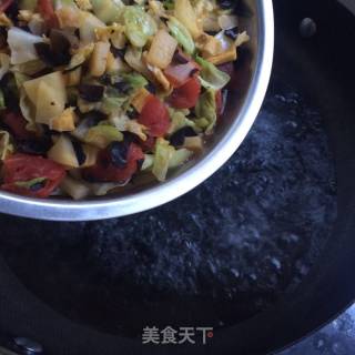 番茄旗花面的做法步骤：10