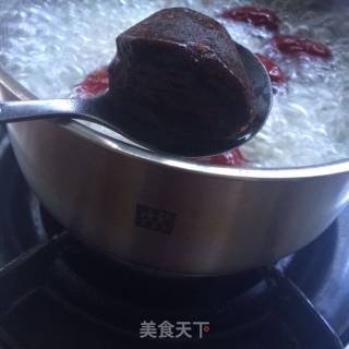 红糖甜酒蛋花的做法步骤：4