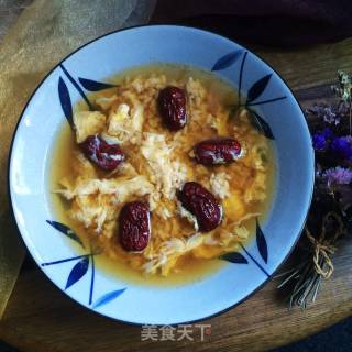 红糖甜酒蛋花的做法步骤：7