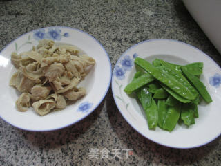 荷兰豆面筋的做法步骤：1