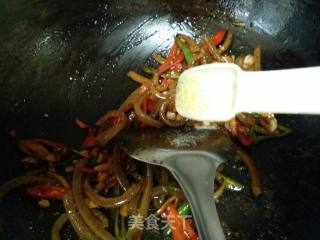 小炒猪皮的做法步骤：12