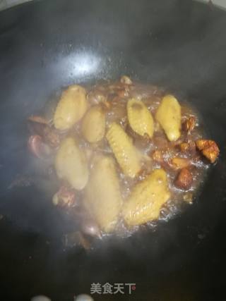 姬松茸鸡翅的做法步骤：5
