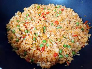 辣白菜炒饭的做法步骤：12