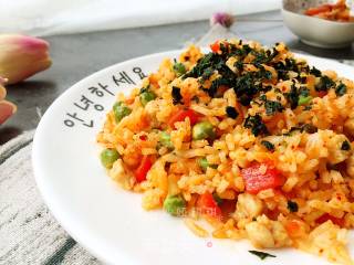 辣白菜炒饭的做法步骤：15