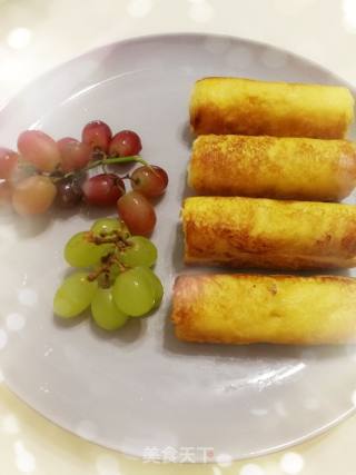 火腿吐司卷的做法步骤：8