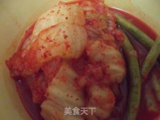 辣白菜五花肉汤的做法步骤：2