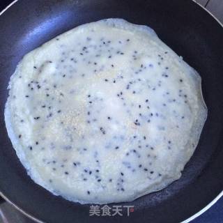 芝麻饼卷土豆丝的做法步骤：7