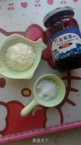 奶香蓝莓山药的做法步骤：2