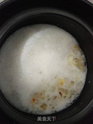 桃胶炖牛奶的做法步骤：4