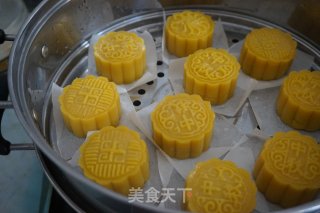 南瓜蒸月饼的做法步骤：12
