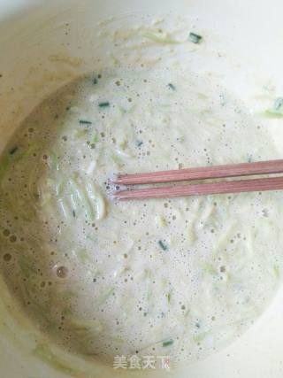 丝瓜鸡蛋饼的做法步骤：4