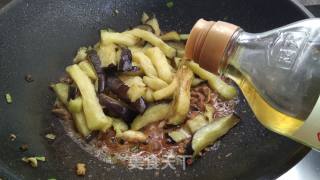 茄子炒肉丝的做法步骤：11