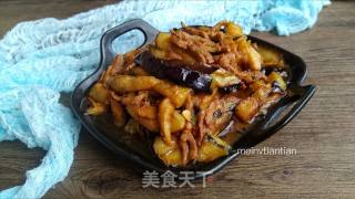 茄子炒肉丝的做法步骤：13