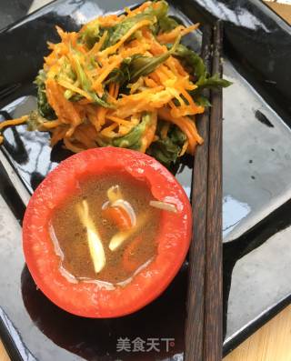 芹叶胡萝卜丝麦饭的做法步骤：13