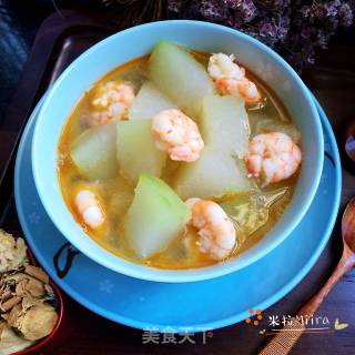 鲜虾冬瓜汤的做法步骤：9