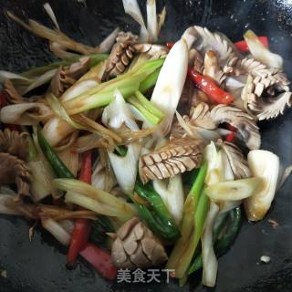 大葱炒腰花的做法步骤：11