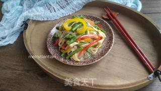五彩豆皮拌豇豆的做法步骤：13
