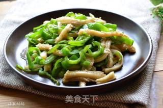 青椒炒牛肚的做法步骤：9