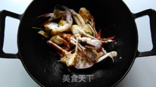 梭子蟹烧年糕的做法步骤：5