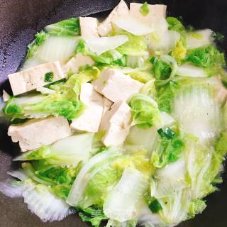大白菜烧豆腐的做法步骤：5