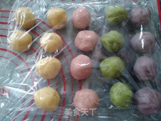 果蔬桃山月饼的做法步骤：7
