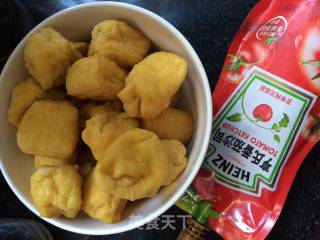 番茄酱油泡豆腐的做法步骤：1