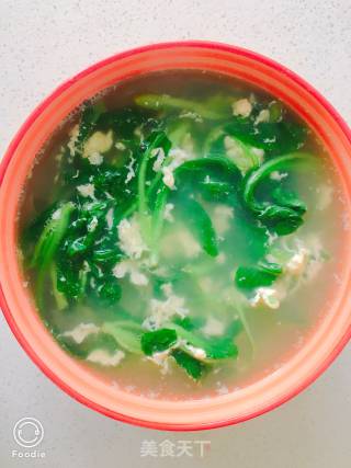 青菜蛋汤的做法步骤：4