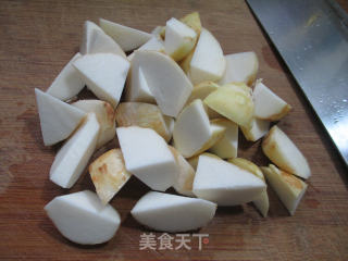 雪菜炒香芋的做法步骤：2