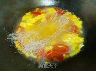 番茄鸡蛋粉丝的做法步骤：15
