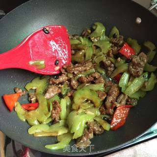 凉瓜炒牛肉的做法步骤：13