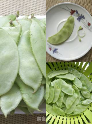 蒜烧峨眉豆的做法步骤：1