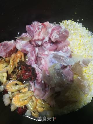 山珍海味粥的做法步骤：1