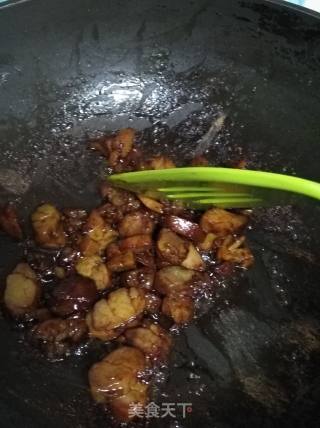 尖椒木耳山药片炒叉烧的做法步骤：3