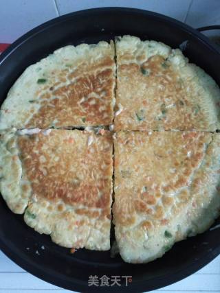 蔬菜饼的做法步骤：9