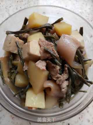 干豆角炖土豆的做法步骤：5
