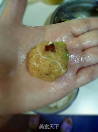 鸡肉珍珠丸子的做法步骤：6