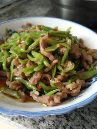 四季豆炒肉丝的做法步骤：9