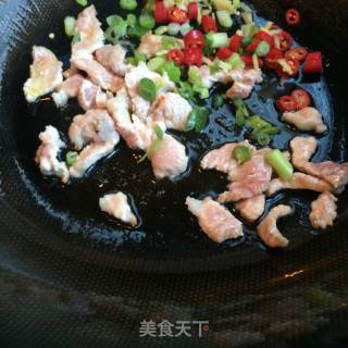 肉片炒莲菜的做法步骤：4