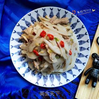 肉片炒莲菜的做法步骤：7